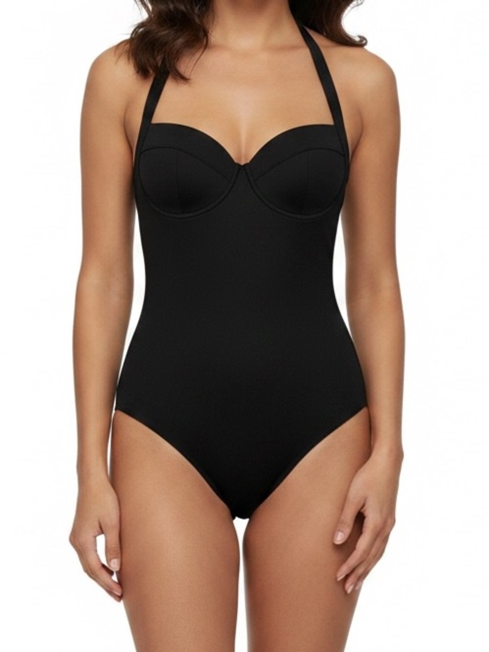 CALIA by Carrie Underwood Black One-Piece Swimsuit. Size 4 with SPF